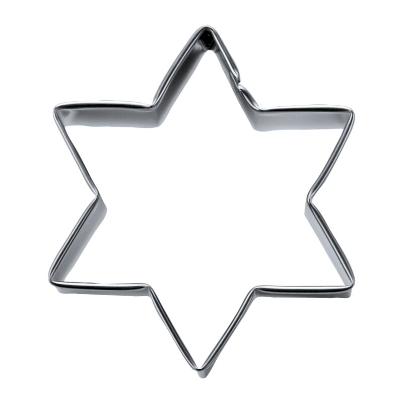 Modelček za piškote v obliki zvezde, 6 cm / V 2,5 cm, 6-kraki
