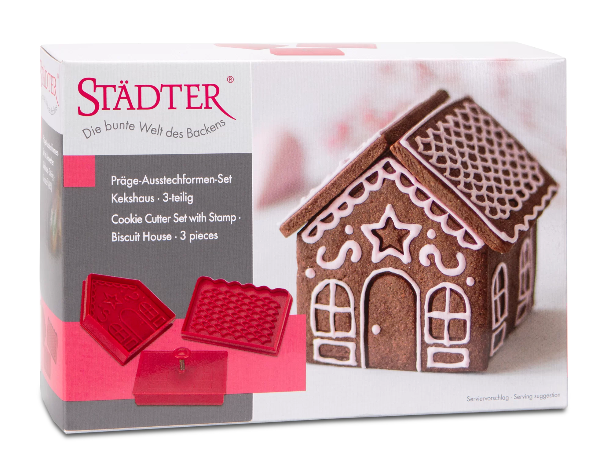 3-teiliges Ausstechformen Set - Quadratische Fondant Ausstecher Für Kekse & Deko