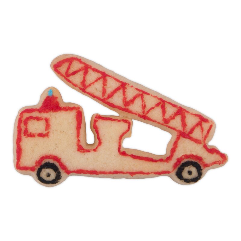 Cuticuter Löschfahrzeug Ausstechform - Blaue Feuerwehr Keksform 8x7x1,5cm