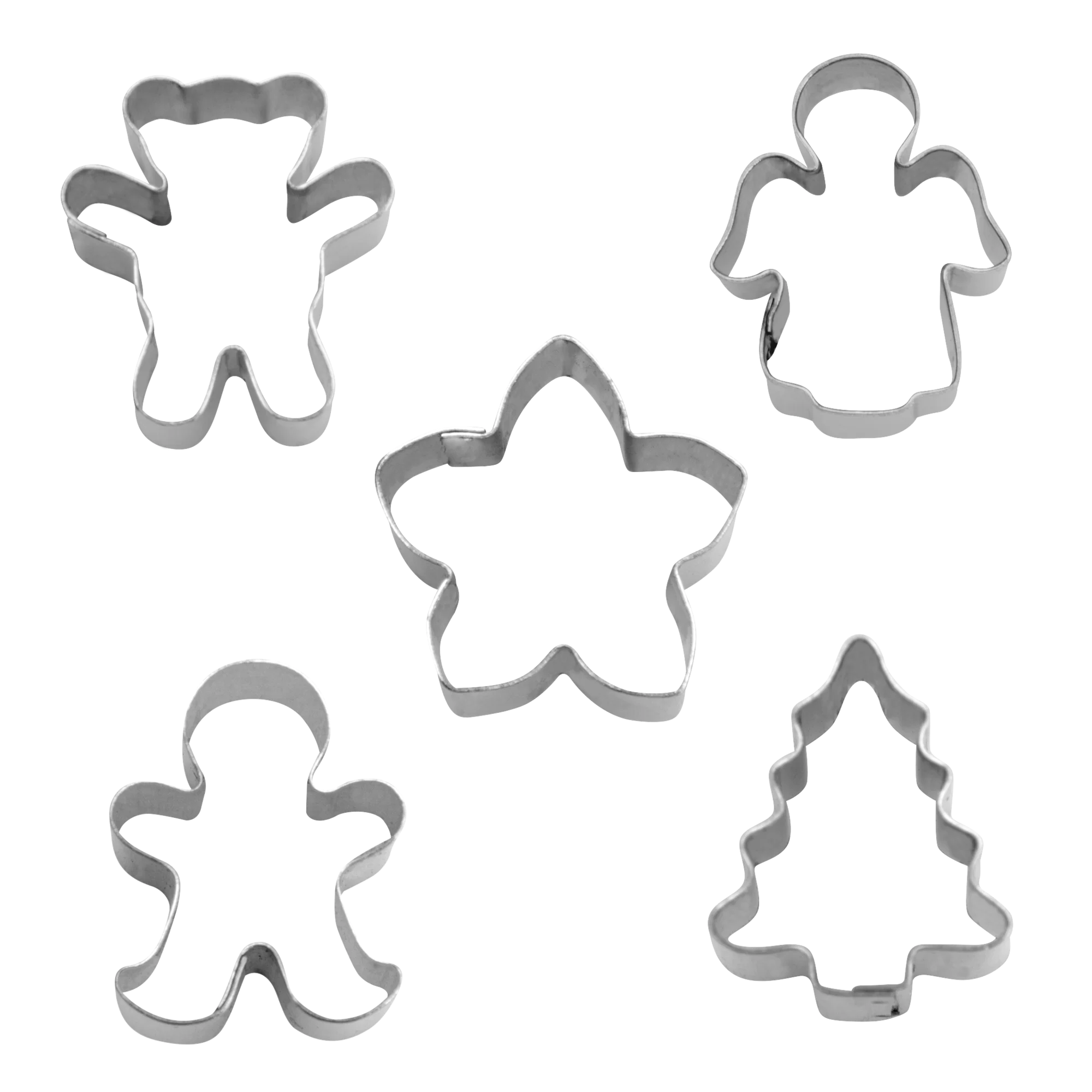20 Weihnachts-Keksausstecher Set – Sterne, Bäume, Rentiere Aus Edelstahl