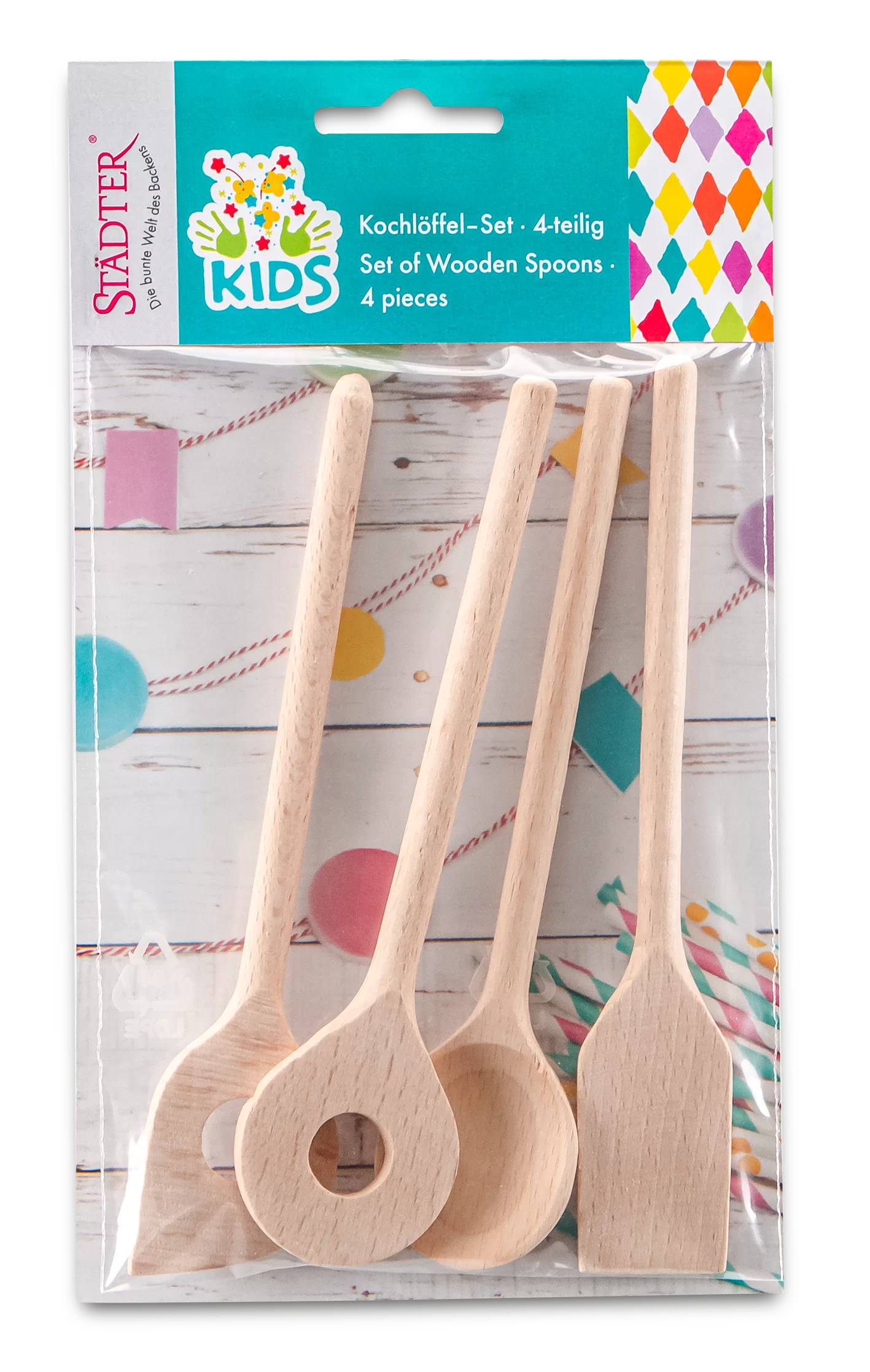 Kochlöffel – Set, 4-teilig - KIDS