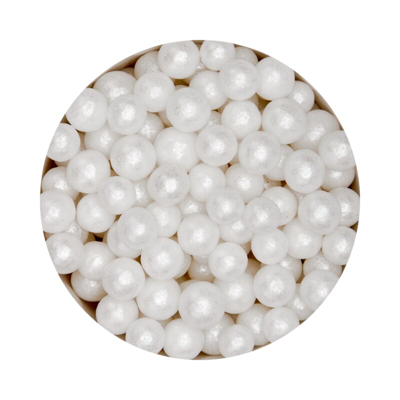 Sladkorna dekoracija perle maxi - sedefaste 60 g