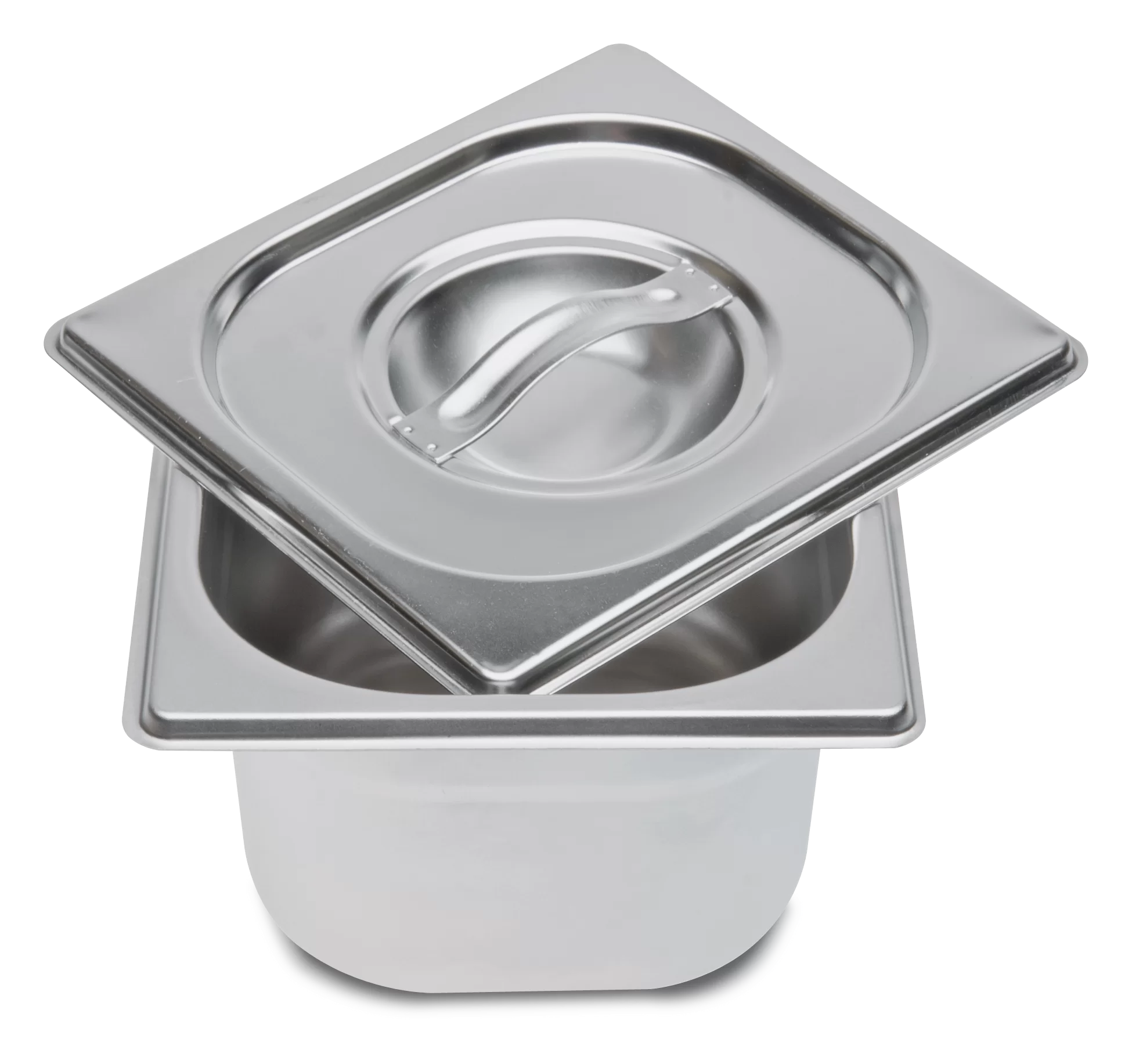 Edelstahlbehälter – mit Deckel