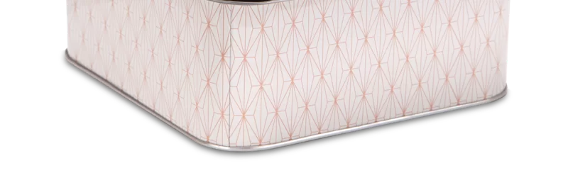 Städter Vanilla Diamonds Gebäckdose – Weißblech, 16,5 X 16,5 Cm, Für Kekse & Kleine Geschenke